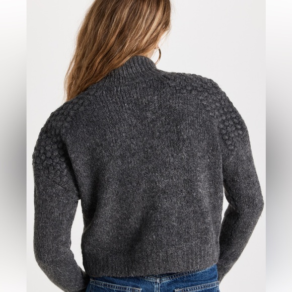 Free People Bradley Pullover in color Charcoal. - Picture 5 of 8